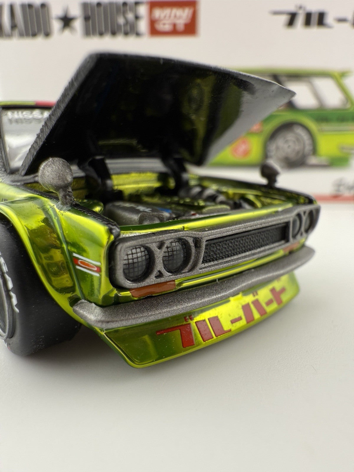 Datsun 510 Wagon Kaido House 0G Flo Yellow   Kaido House KHMG_164 Open Boxes7