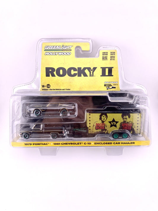 Chase   GREENLIGHT 1:64 1981 CHEVROLET C10 1979 PONTIAC HAULER "ROCKY 2" VHTF0
