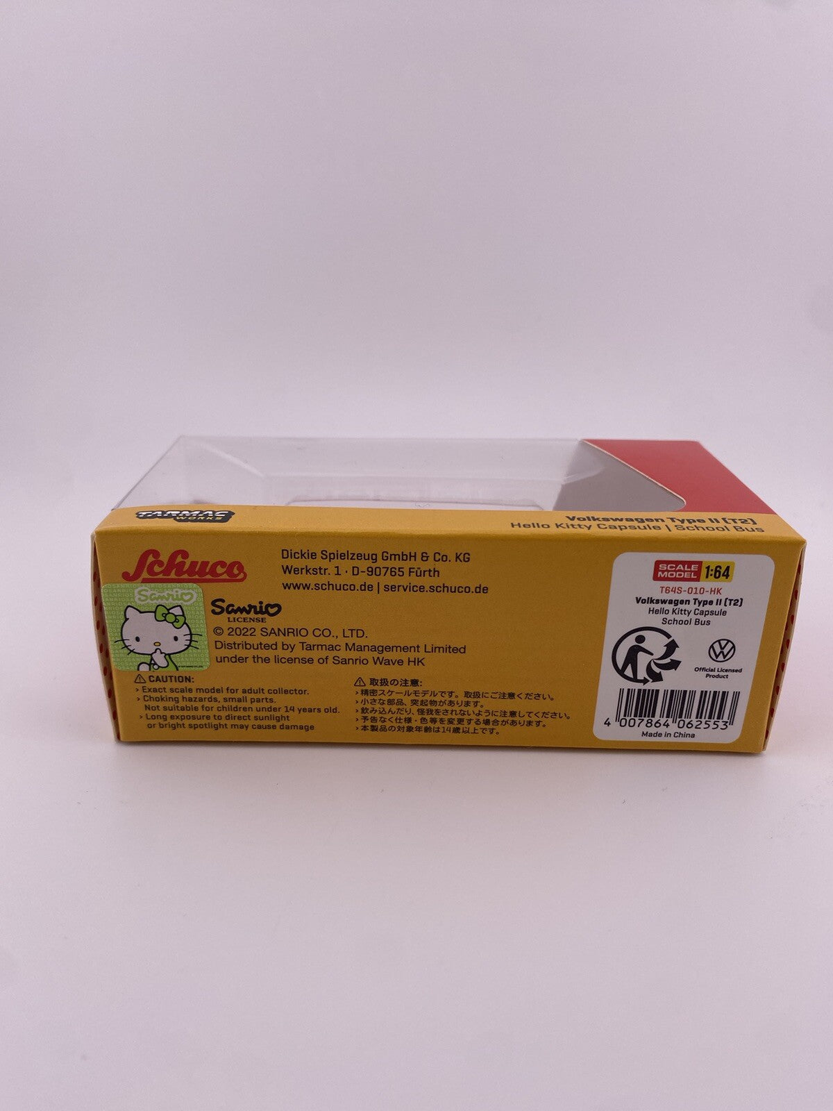 Volkswagen Type II (T2) Hello Kitty School Bus   Schuco Tarmac Works T64S 010 HK3