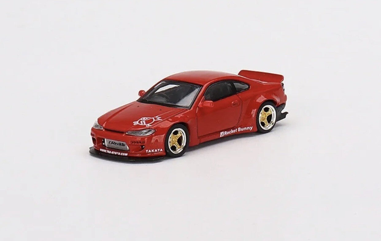 Nissan Silvia (S15) Rocket Bunny   Red   MINI GT 00527   Petersen Museum1