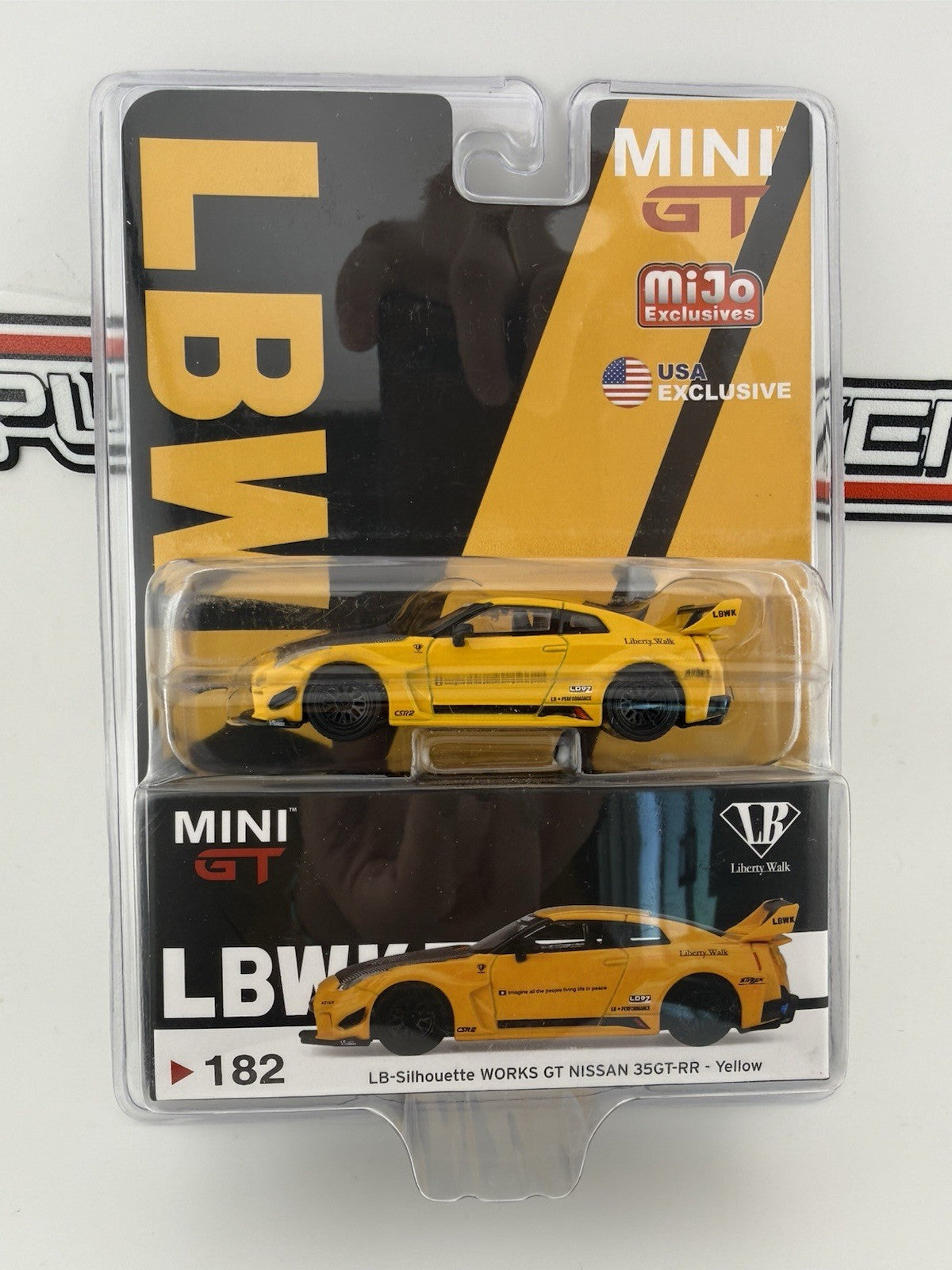 LB-Silhouette Works GT Nissan 35GT-RR Ver. 1 Yellow - Mini GT MGT 001820
