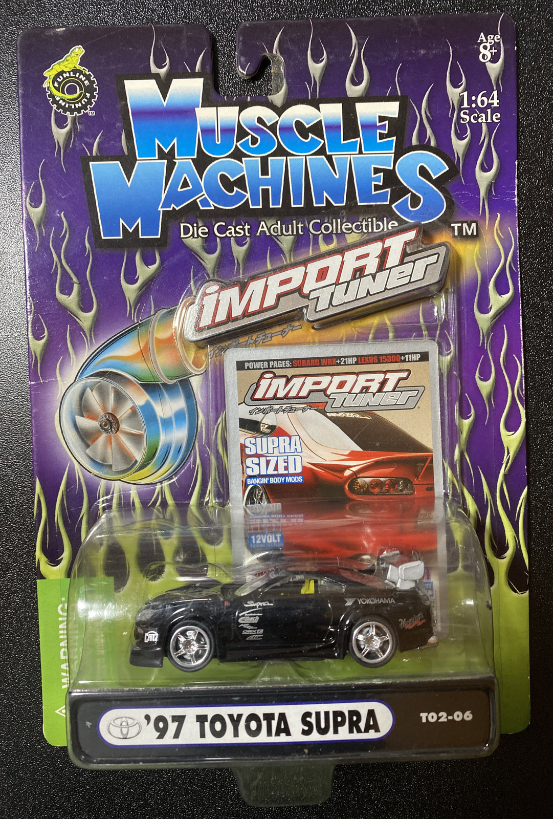 Muscle Machines Import Tuner 1997 Toyota Supra Diecast 1:64 T02 470