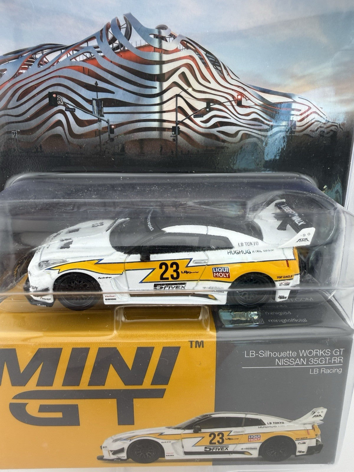 LB Silhouette Works GT Nissan 35GT RR Ver1 LBWK Mini GT 00528 Petersen Packaging2