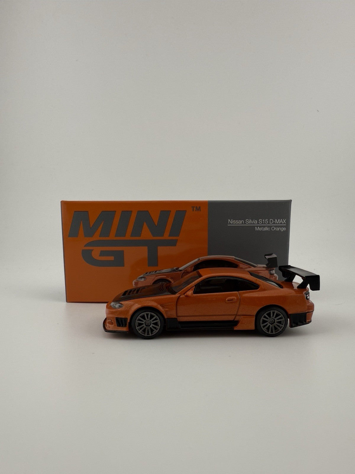 Nissan Silvia (S15) D MAX Metallic Orange   Mini GT MGT 00581 Open Box2