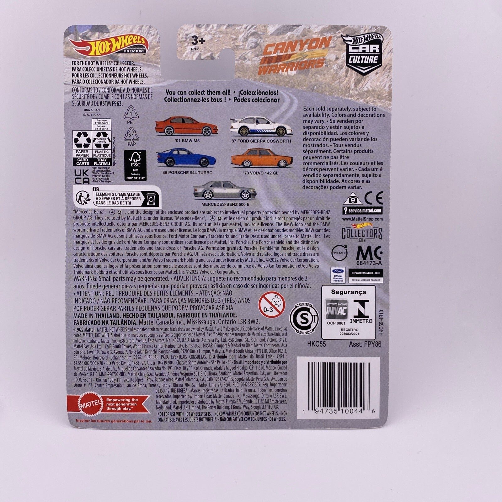 Mercedes Benz 500 E   Silver   Hot Wheels Canyon Warriors 5/5 2023 in Protector2