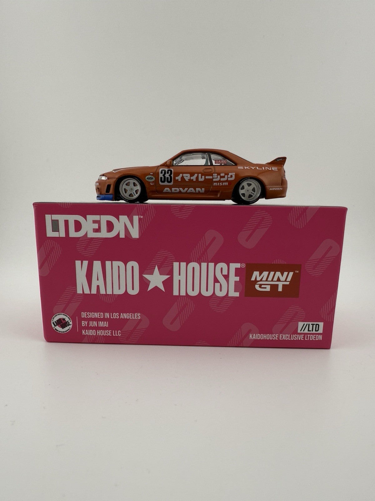 Nissan Skyline GT R (R33) Imai Racing Orange   Kaido House KHMG 151 LTDEDN Open0