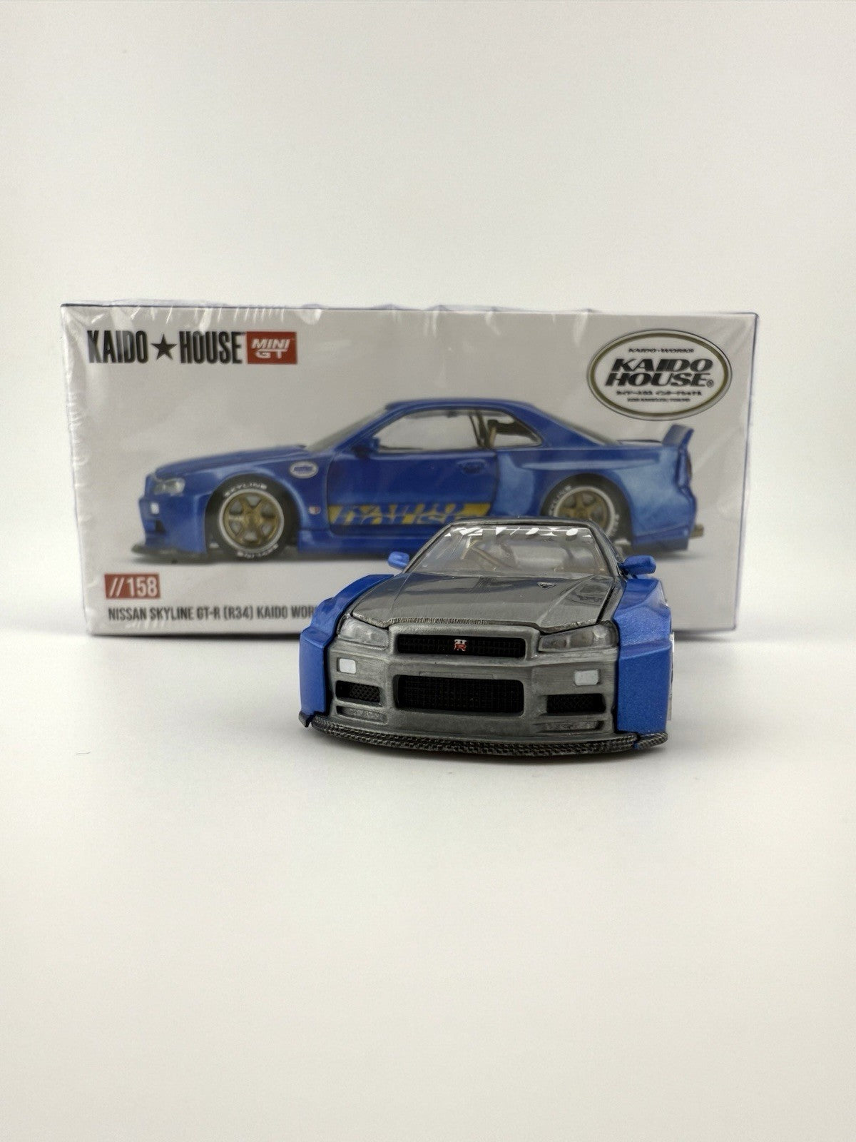 Kaido House x Mini GT Nissan Skyline GT R (R34) Shinjuku V2 KHMG158     CHASE2