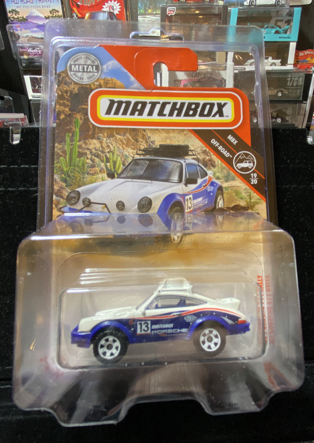 Matchbox 85 Porsche 911 Rally MBX Off Road 19/20 in Card Protector7