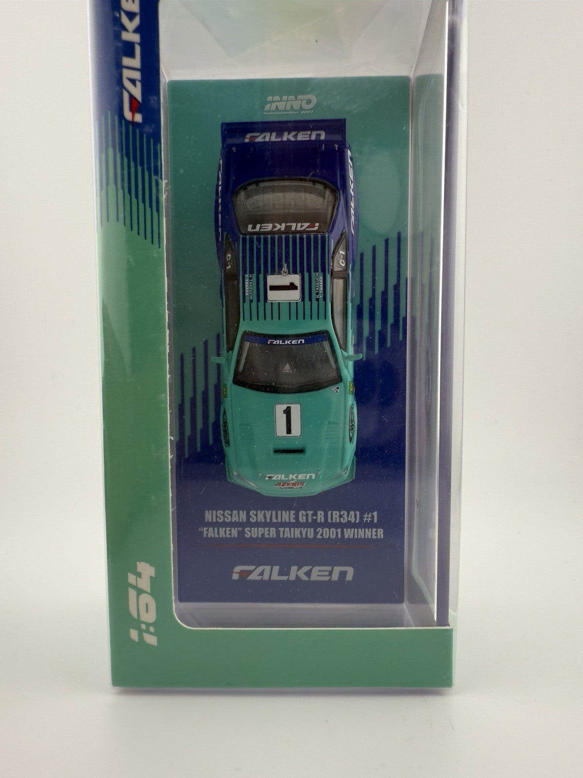 Nissan Skyline GT R R34 INNO64 IN64 R34RA FAL 1 Falken Super Taikyu 2001 Winner3