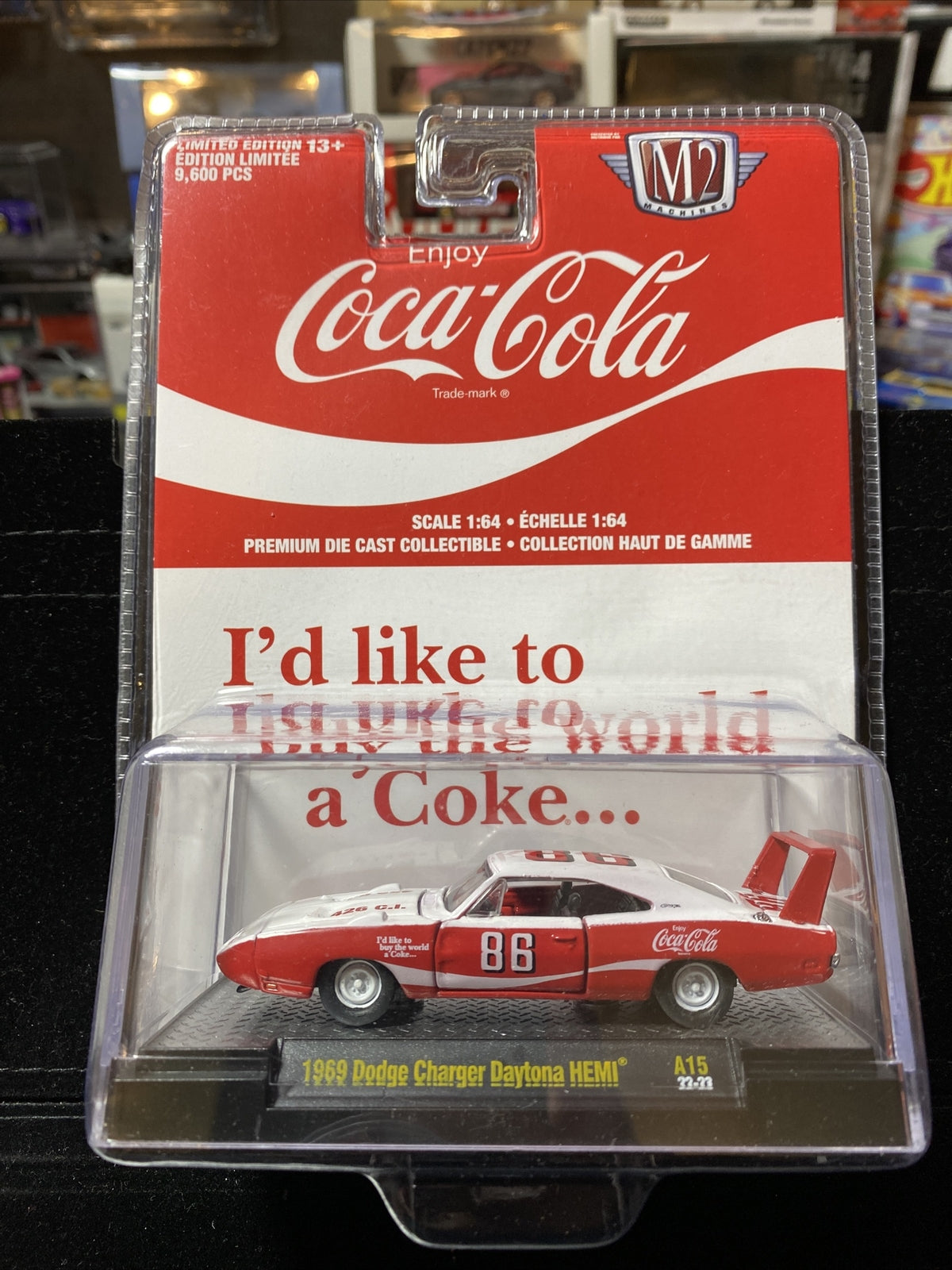M2 Machines Coca Cola 1969 Dodge Charger Daytona HEMI0