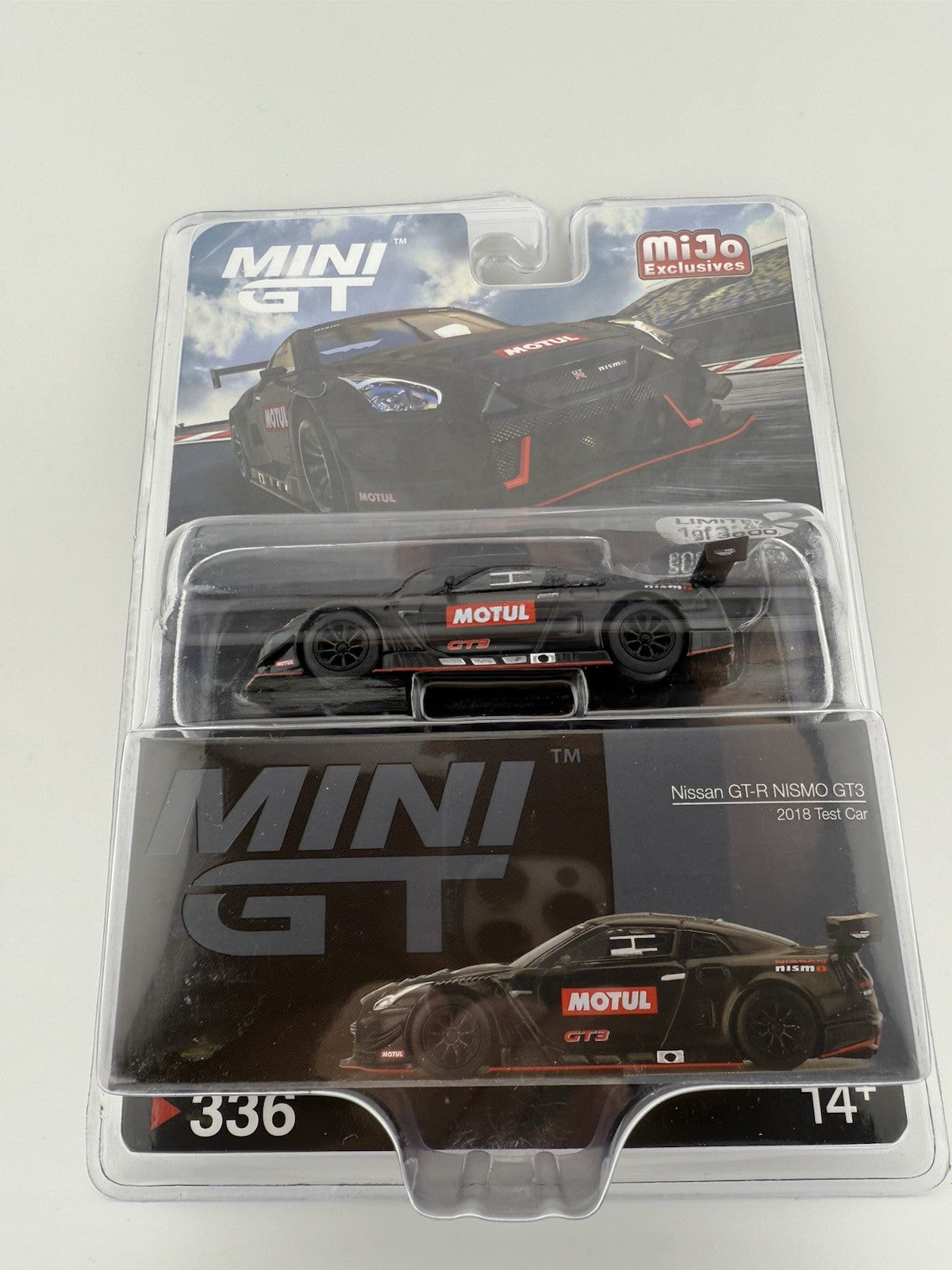 Nissan GT R NISMO GT3 Black   Mini GT MGT 00336 2018 Test Car0