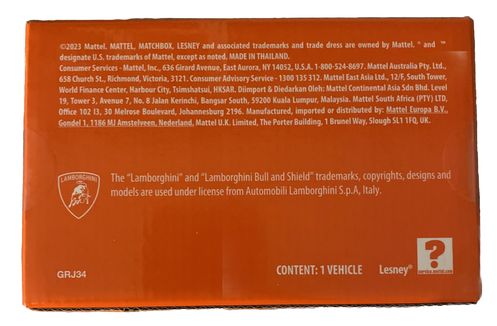 Lamborghini Centenario   Matchbox Collectors   Mattel Creations   Sealed3