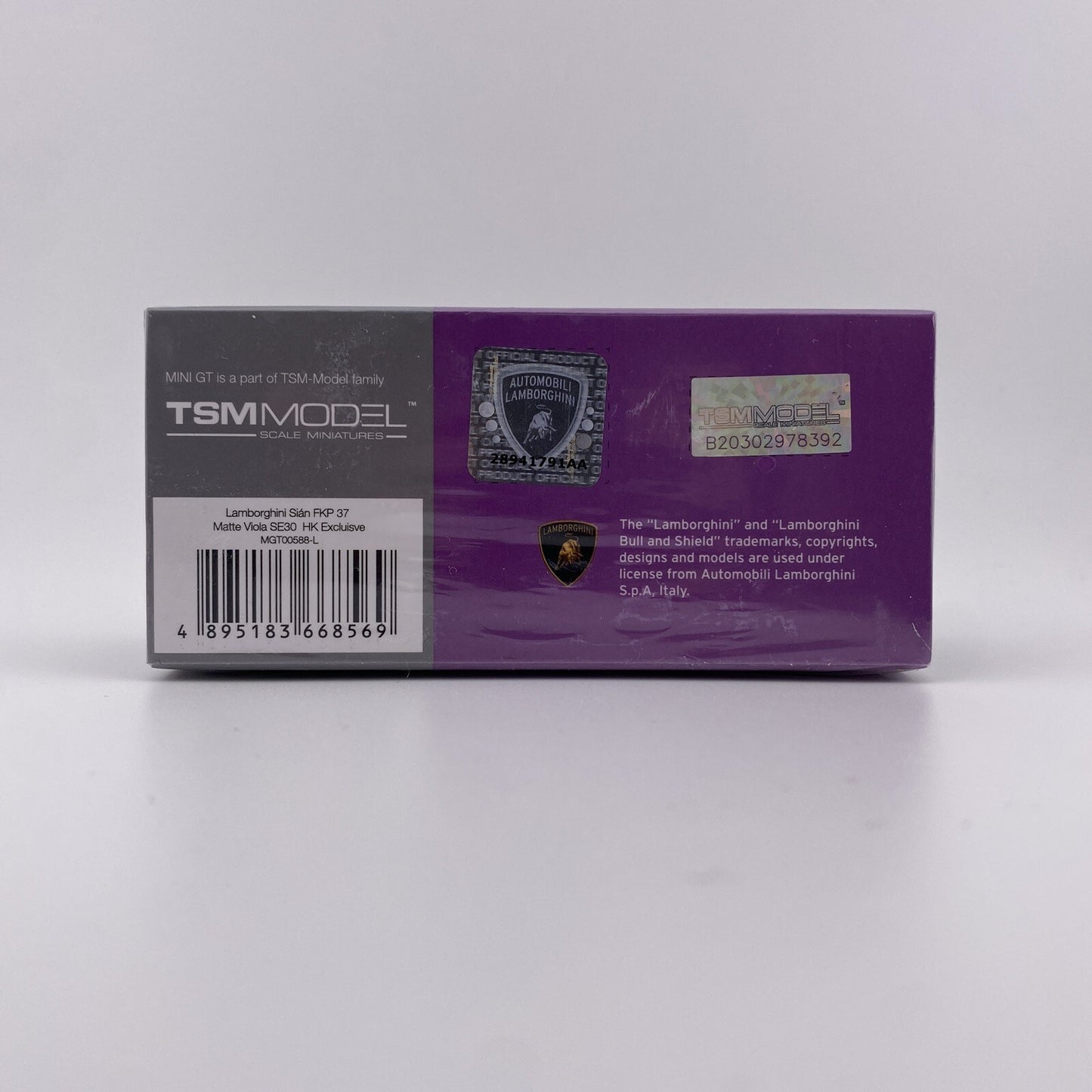Lamborghini Sian FKP 37   Matte Viola   Mini GT 00588 HK Exclusive3