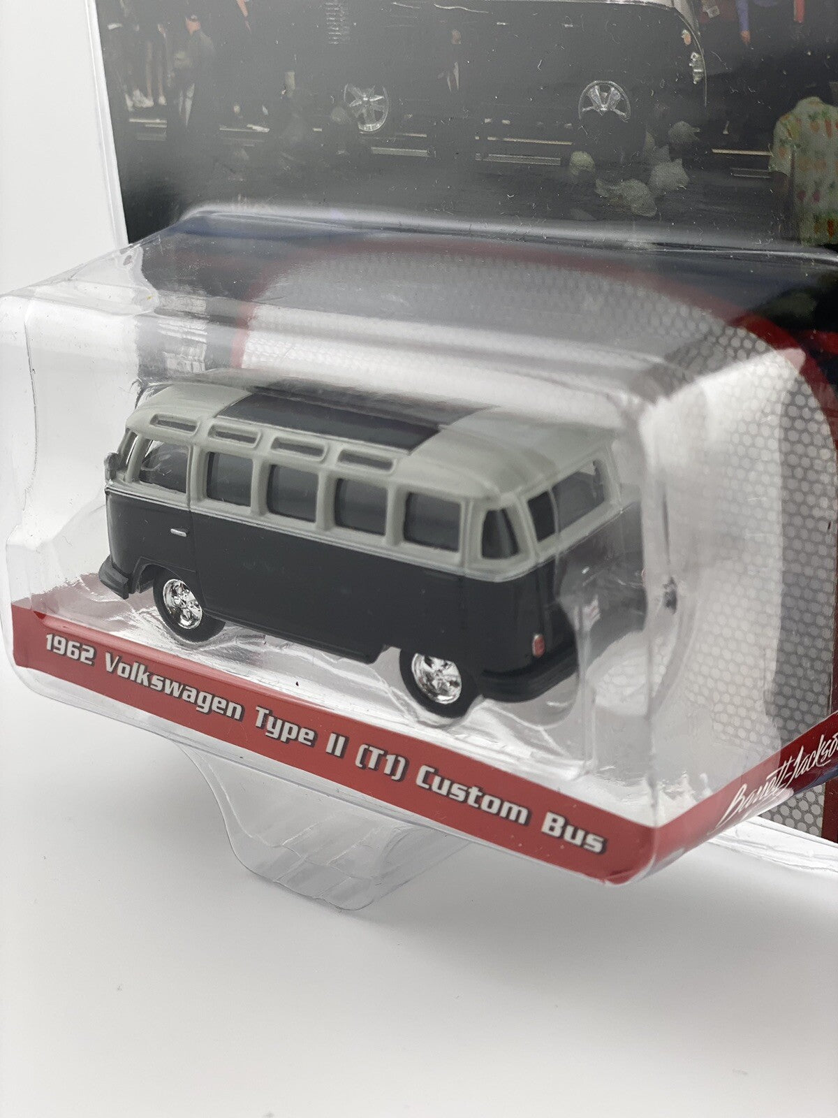 1962 Volkswagen Type 2 (T1) Custom Bus Black and Gray with Silver Stripes (Lo...4