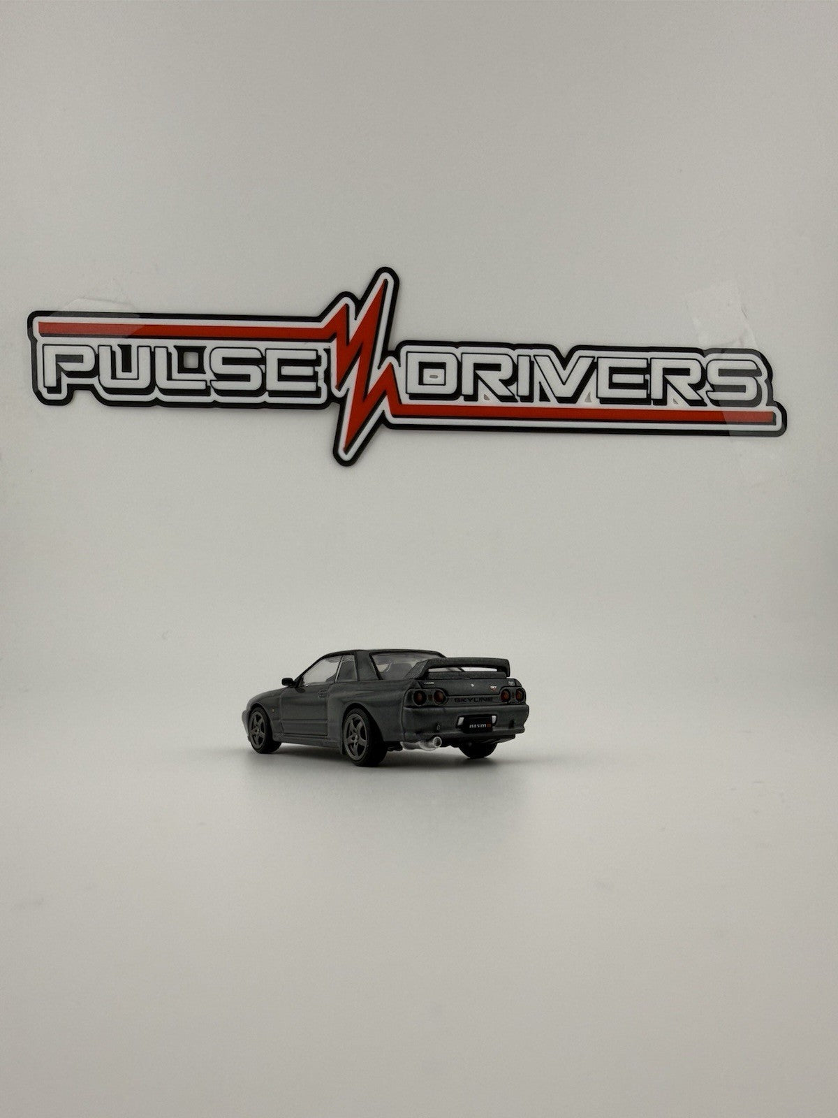 Nissan GTR R32 Gun Grey Metallic   POPRACE PR64 0101 Open Box2
