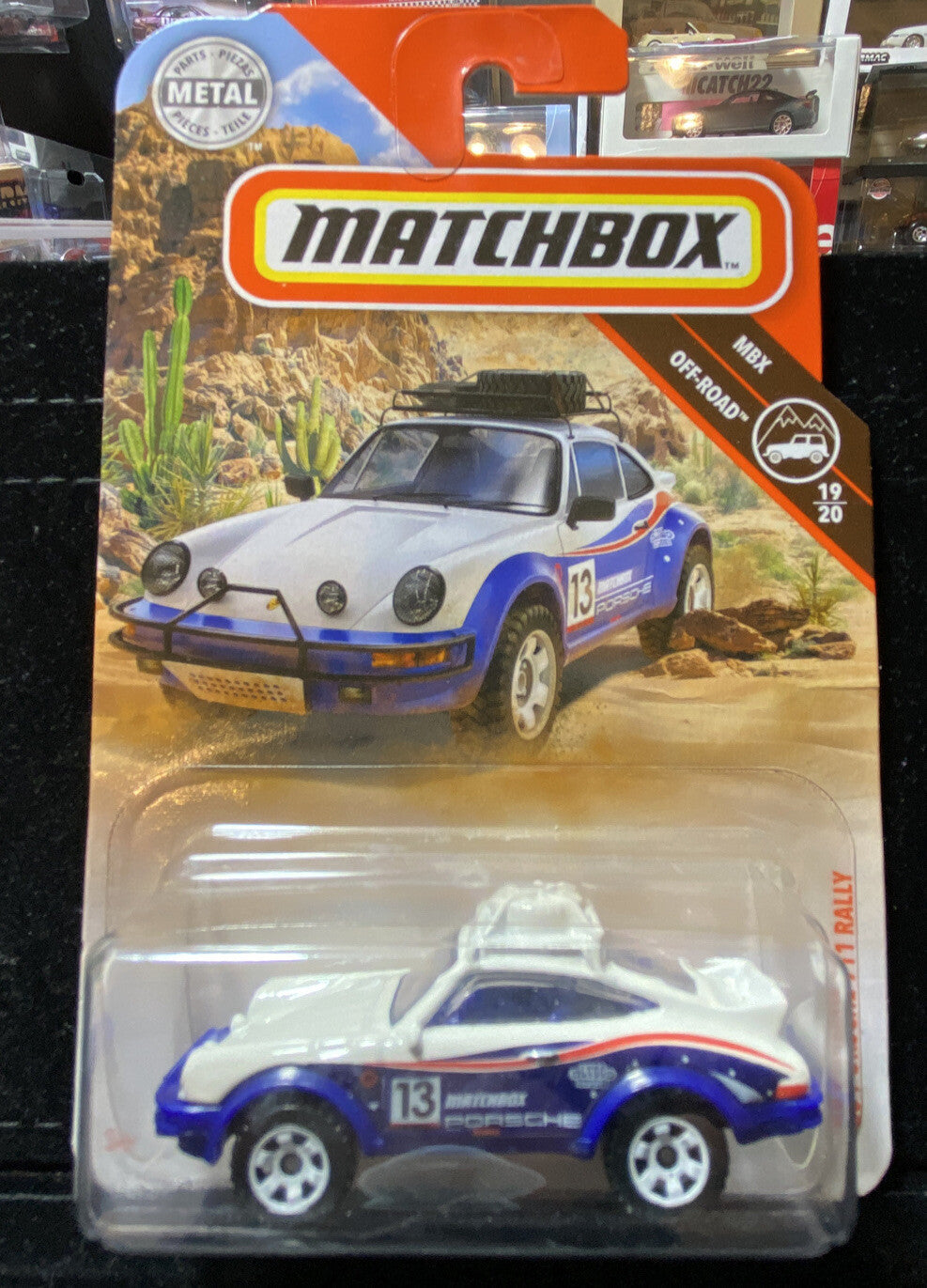 Matchbox 85 Porsche 911 Rally MBX Off Road 19/20 in Card Protector0