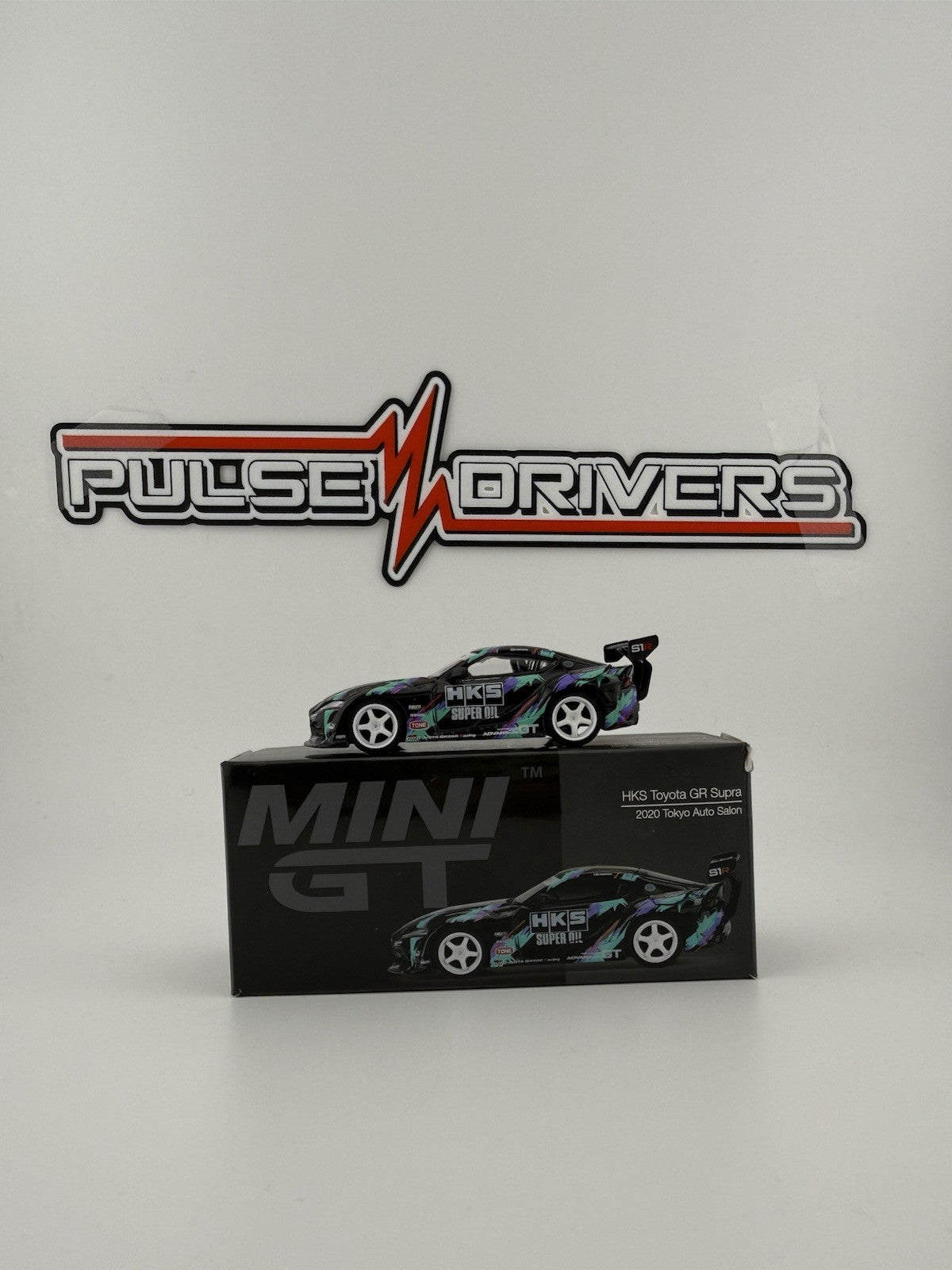 HKS Toyota GR Supra (A90) Black   Mini GT MGT 00350 2020 Toyota Auto Salon Open0