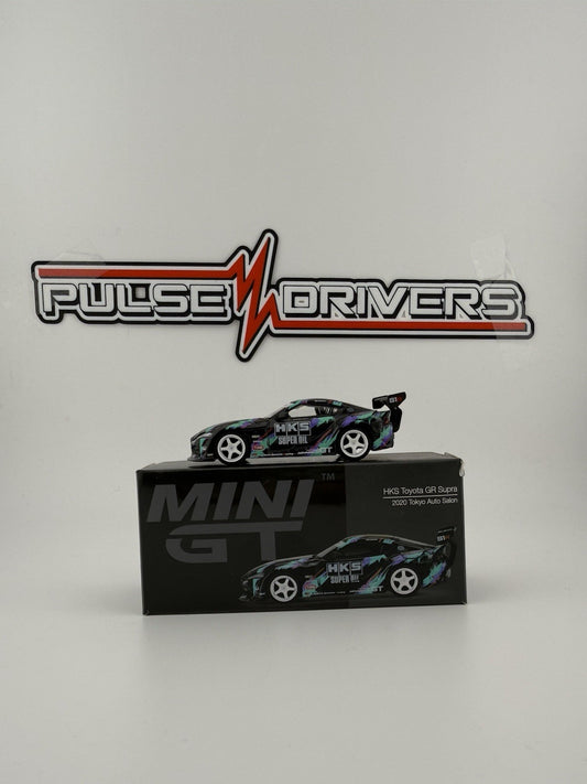 HKS Toyota GR Supra (A90) Black   Mini GT MGT 00350 2020 Toyota Auto Salon Open0