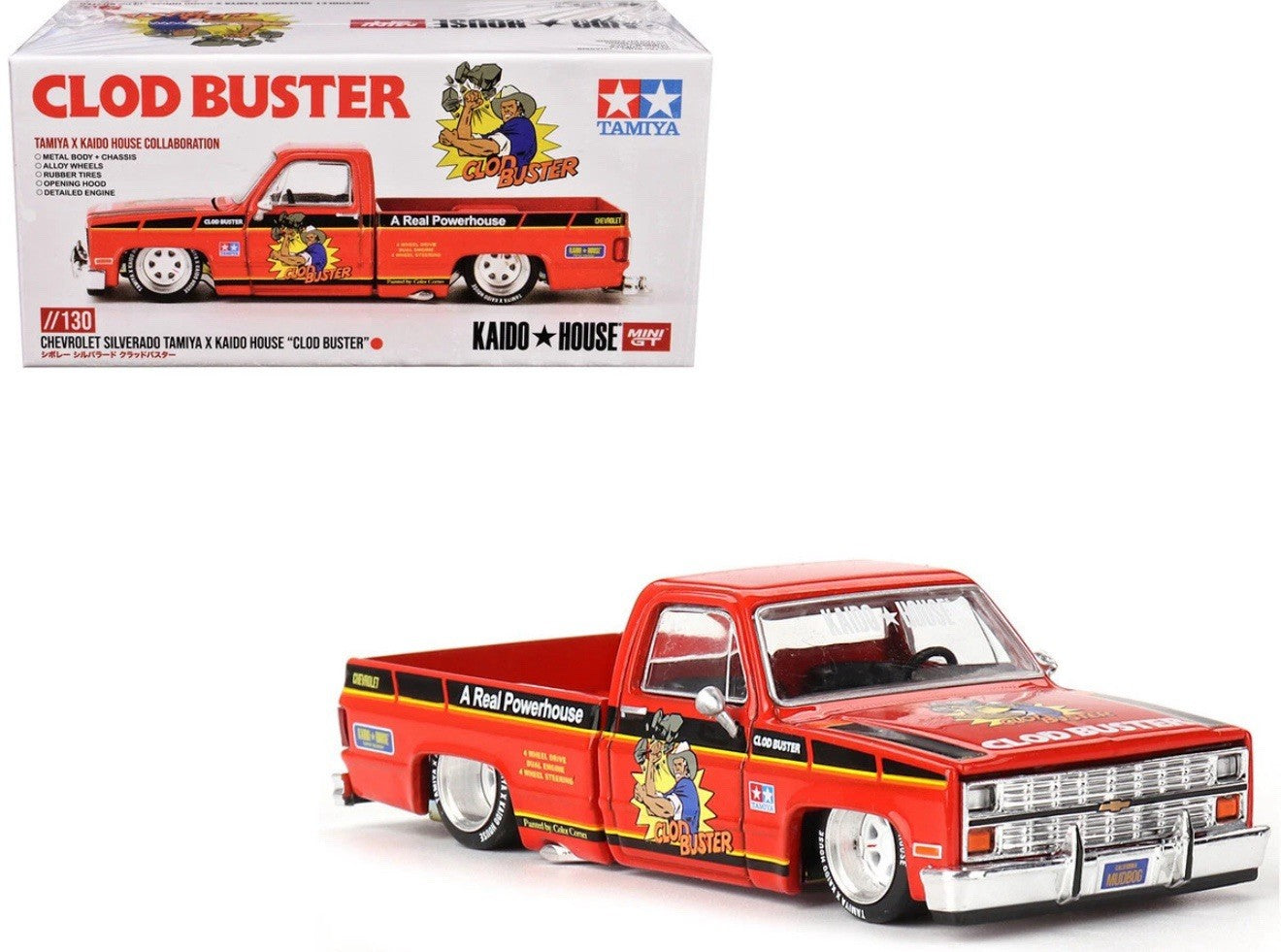 Chevrolet Silverado Kaido House Mini GT KHMG 130 Tamiya x Kaido House Open Box2
