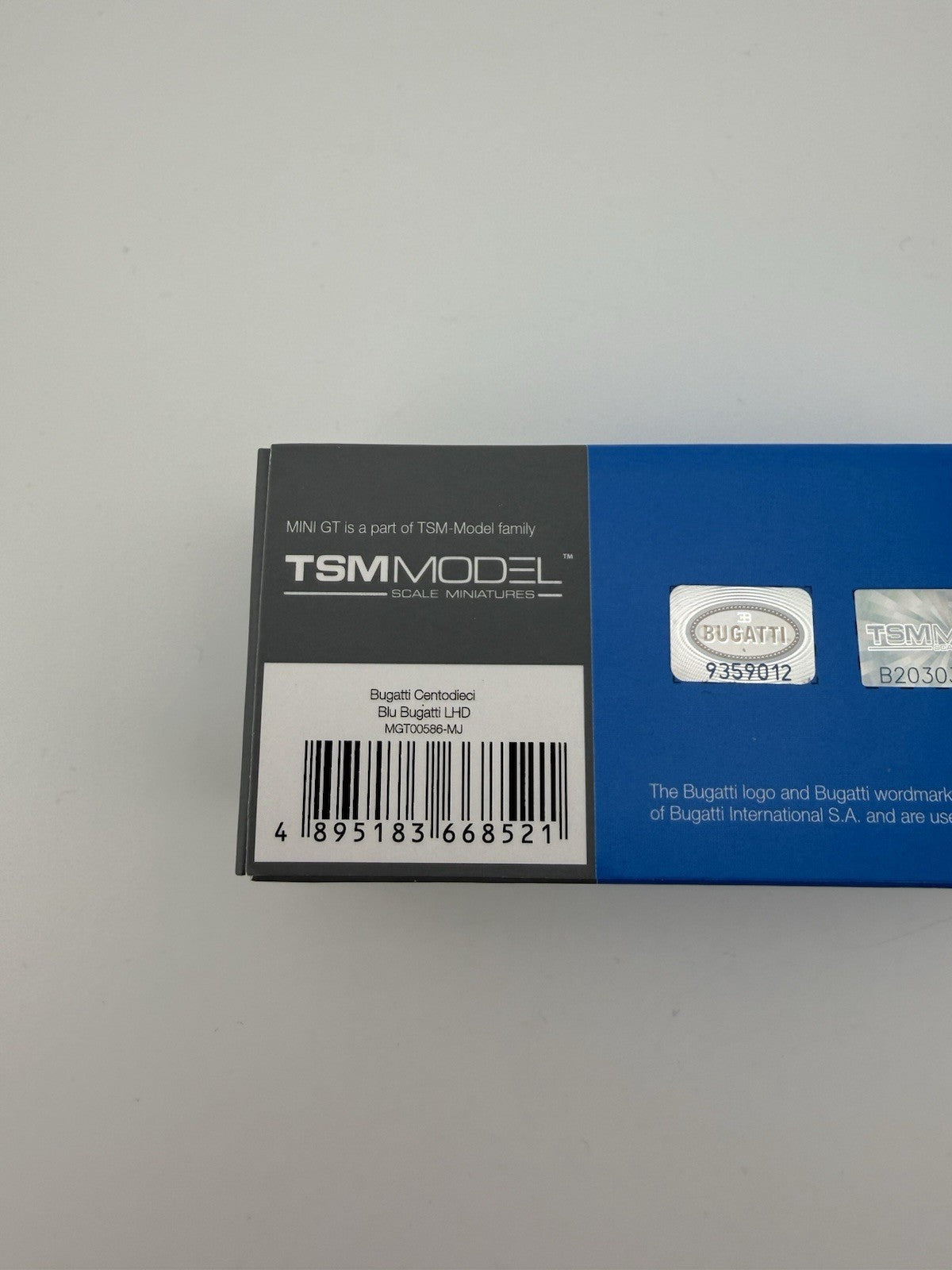 Bugatti Centodieci Blu Bugatti   Mini GT MGT 00586 Open Box5