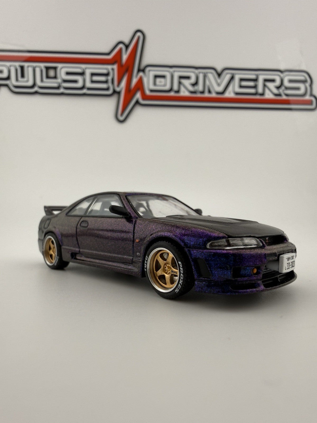 Nissan Skyline GT R R33 Purple   Pop Race PR64 0256 Open Box10