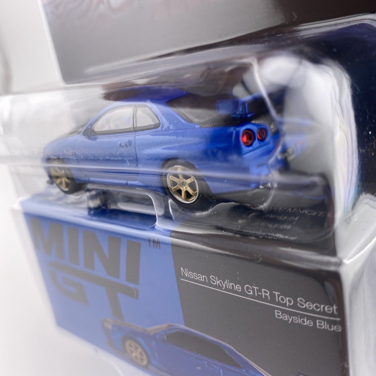 Nissan Skyline GT R Top Secret   Bayside Blue   MINI GT 00531   Petersen Museum3