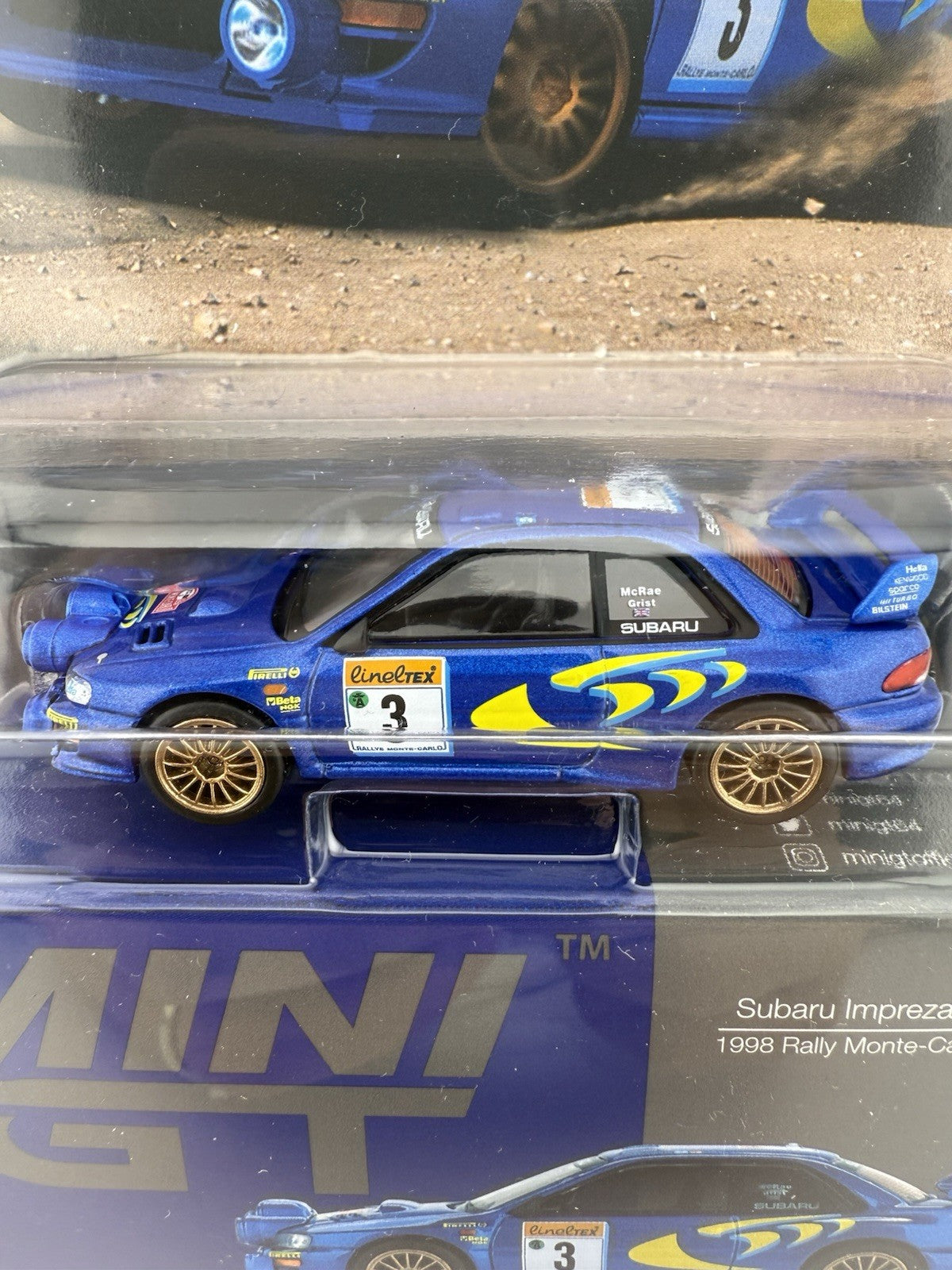 Subaru Impreza Mini GT MGT 00975 WRC98 998 Rally Monte Carlo 3rd Place2
