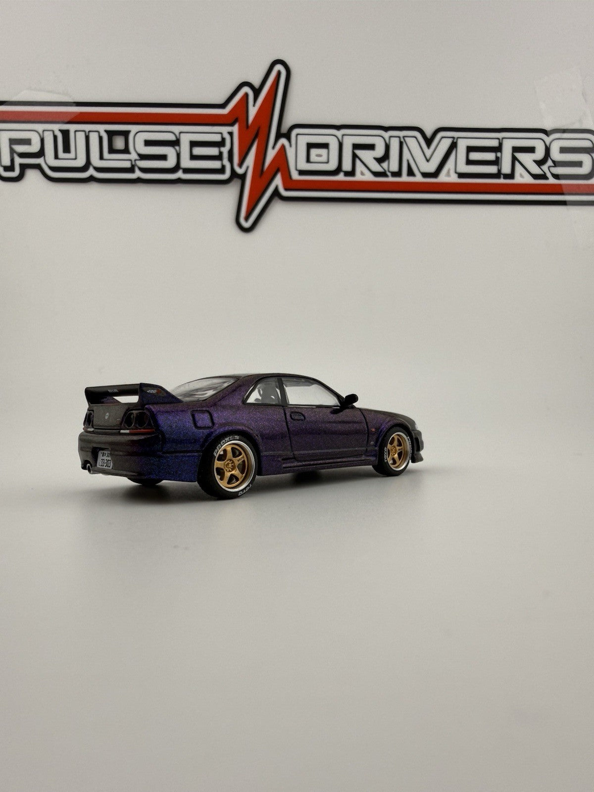 Nissan Skyline GT R R33 Purple   Pop Race PR64 0256 Open Box7