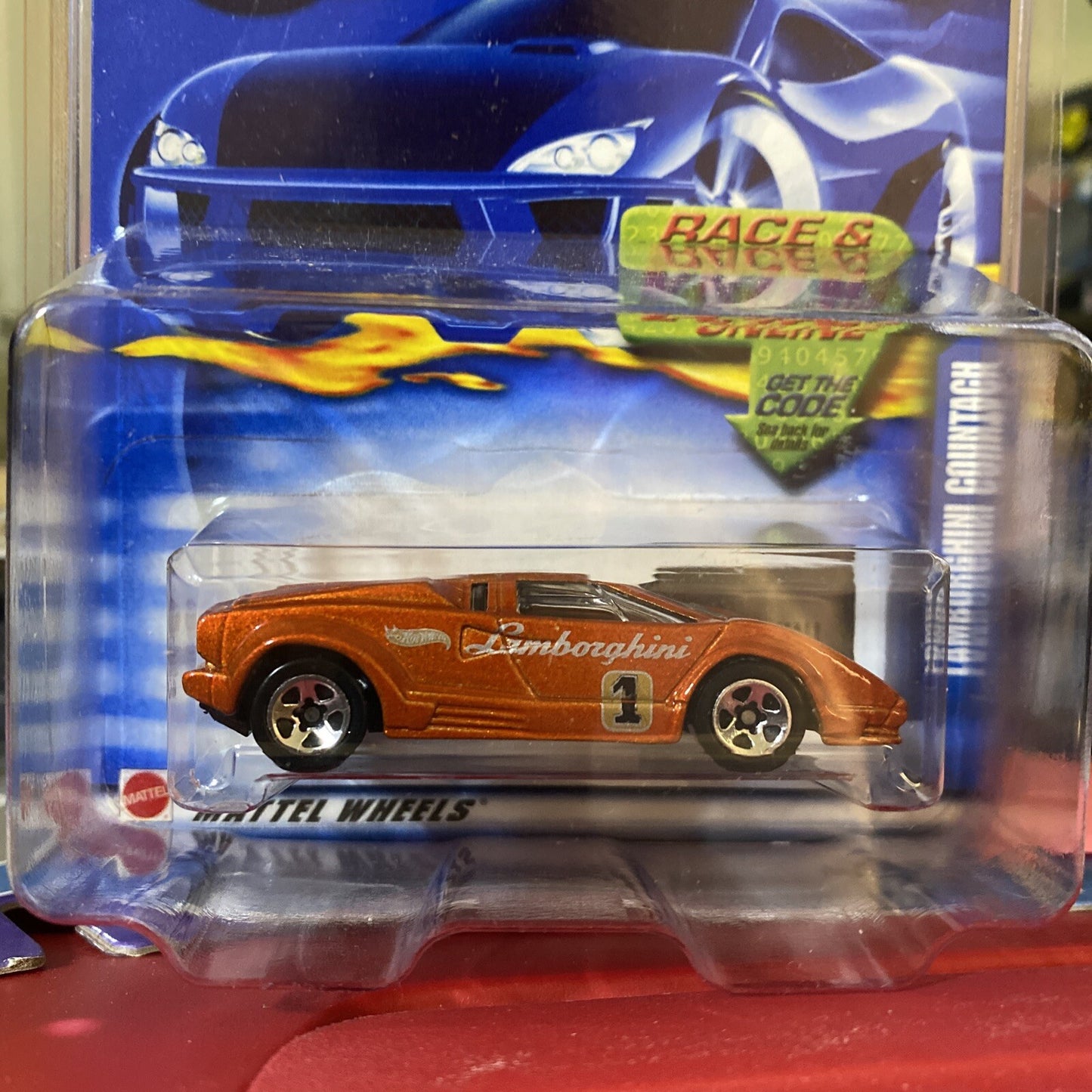Hot Wheels 2022 collector number 196 Wheels Lamborghini Countach in Protector2