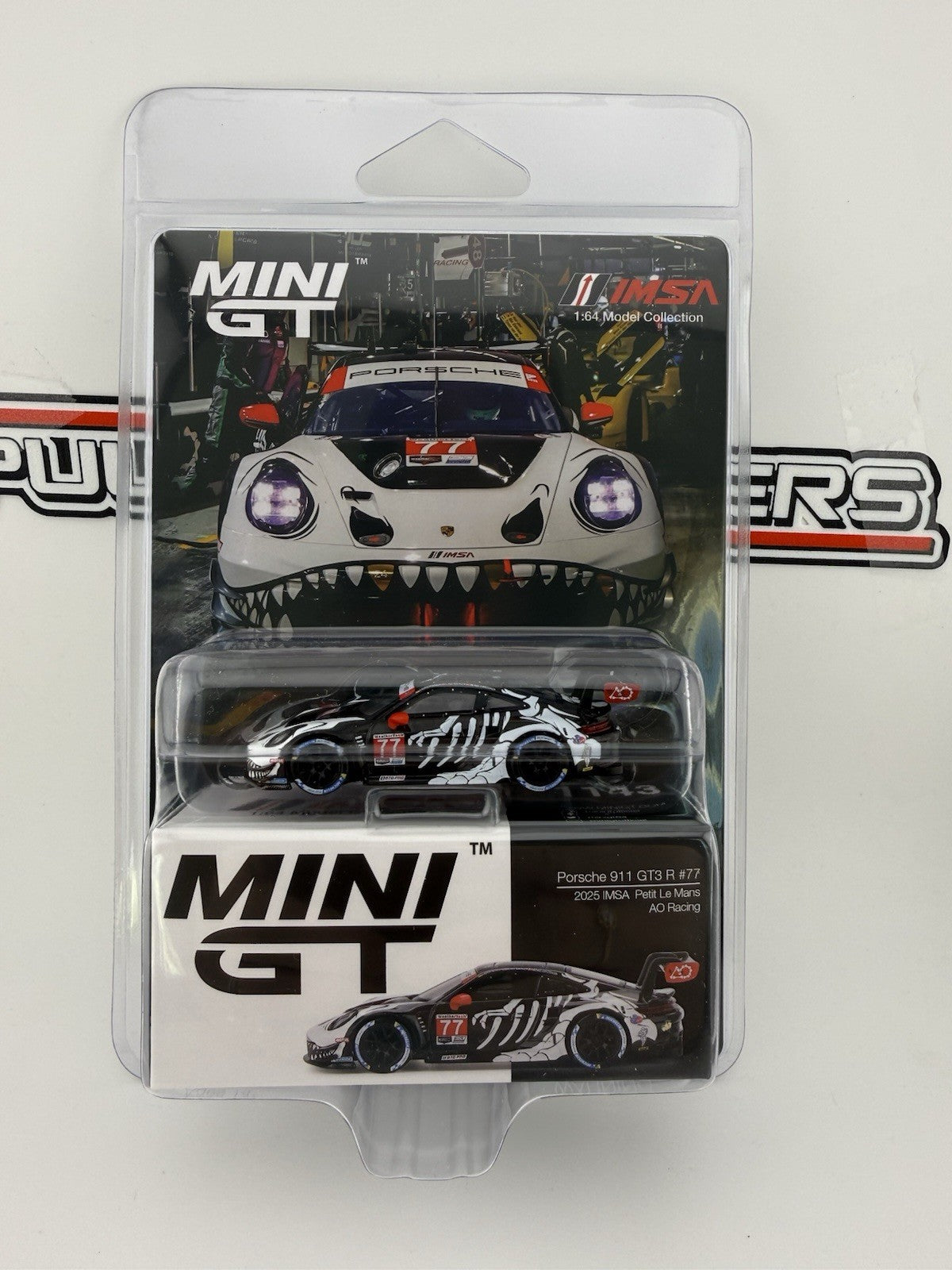 PORSCHE 911 GT3 R #77 Skeleteon Rexy PETIT Le Mans 2025 MINI GT MGT 011431