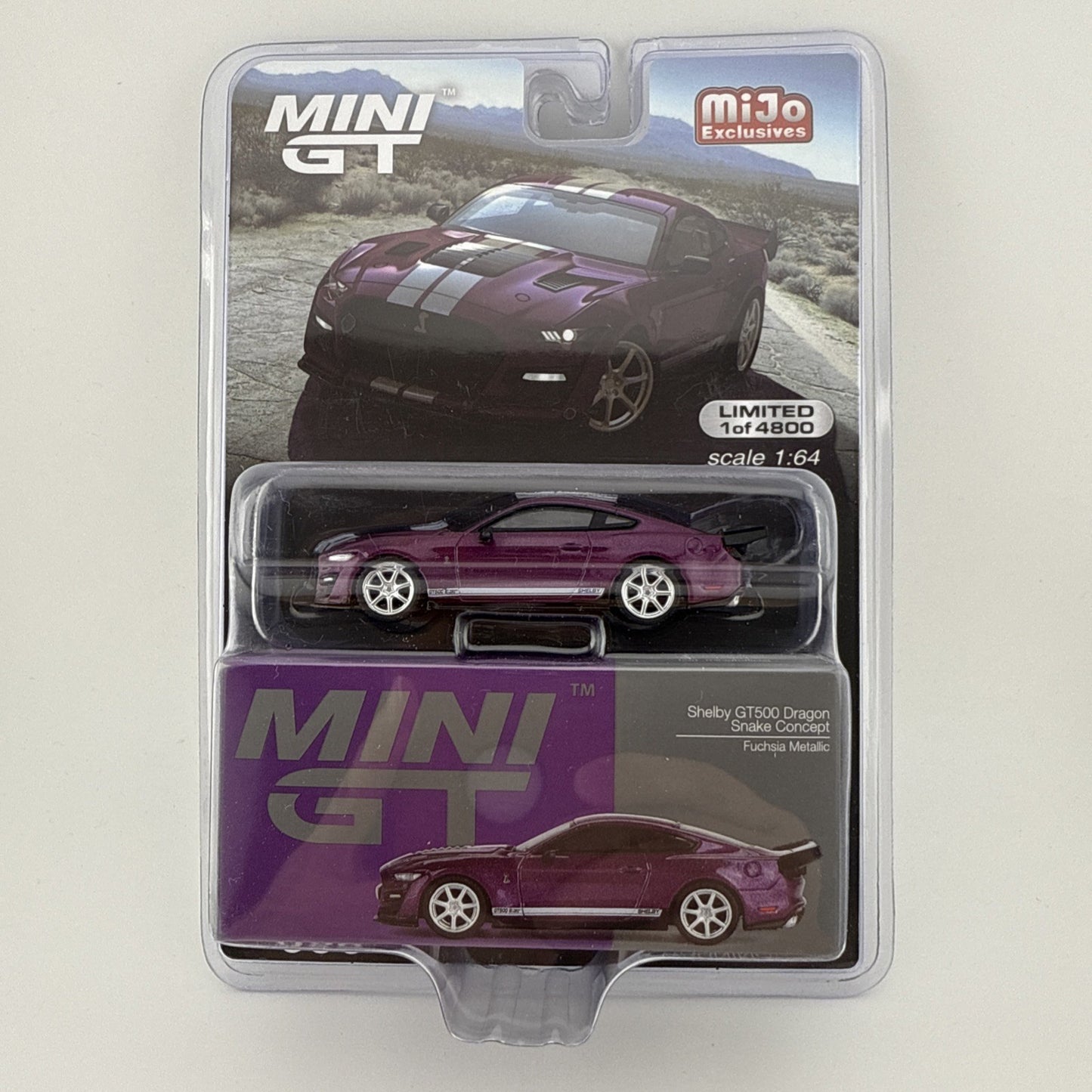Ford Mustang Shelby GT500 Dragonsnake Concept Fuchsia Metallic   Mini GT MGT 0061