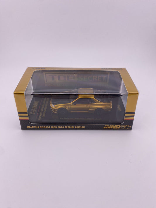 Nissan Skyline GT R (R34) Top Secret Gold   INNO64 IN64 R34TS MDX240