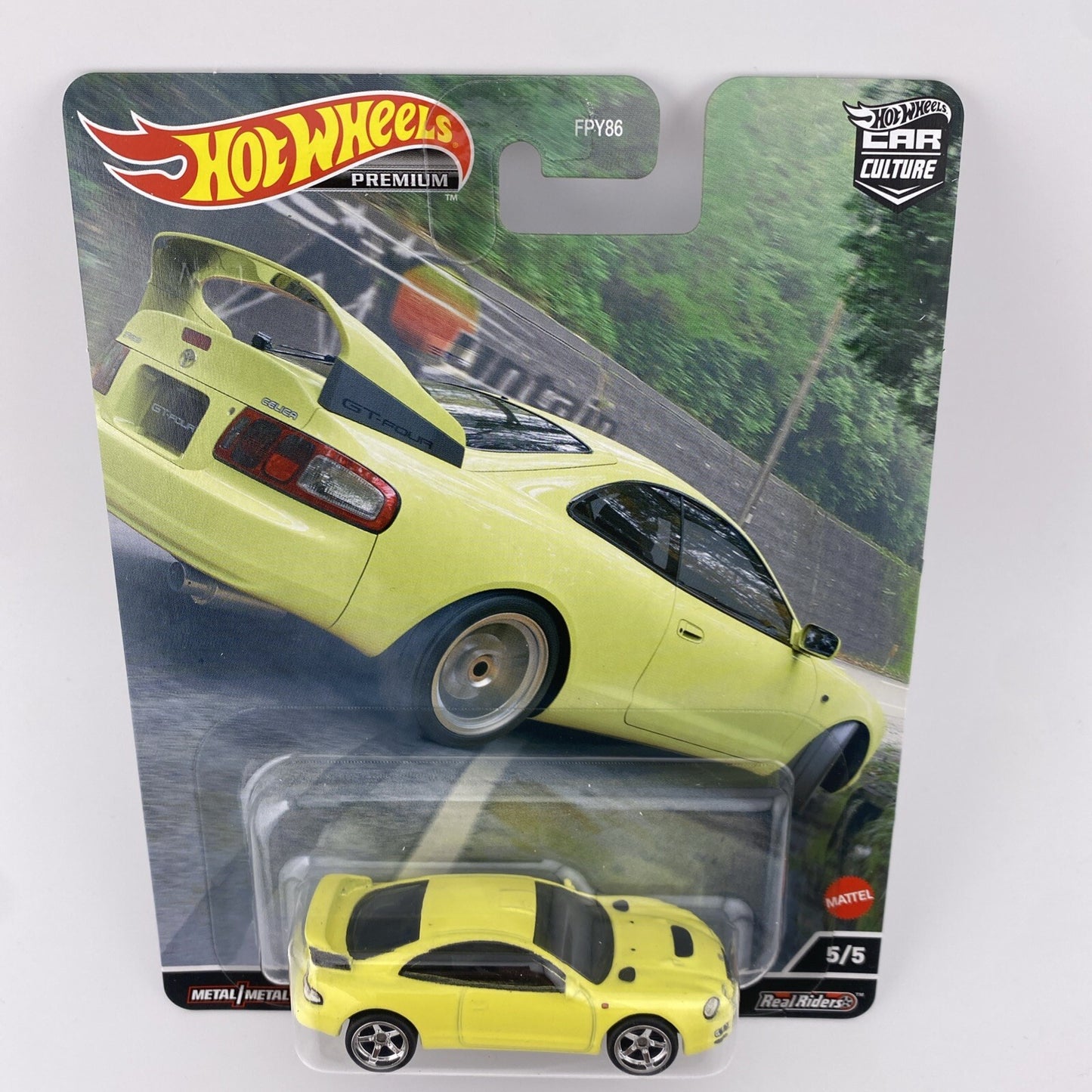 95 Toyota Celica GT Four Yellow   Hot Wheels Mountain Drifters 5/5 in Protector2