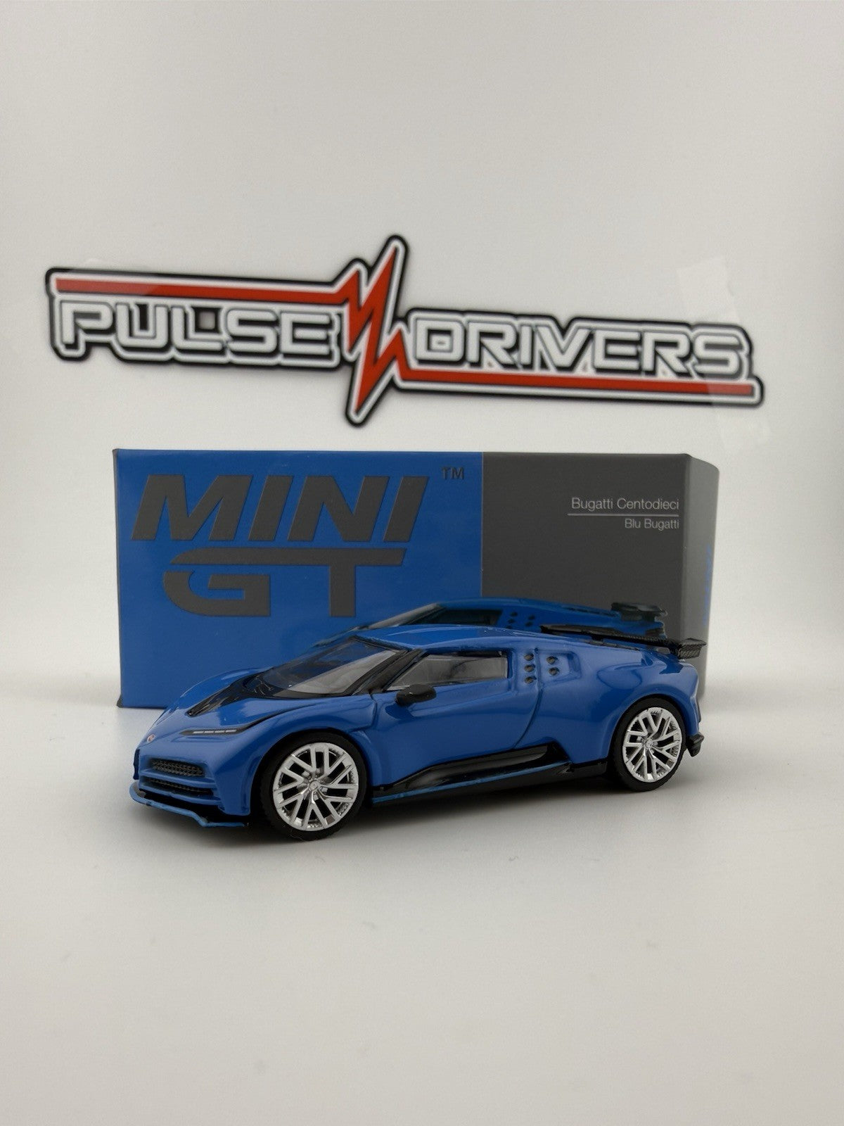 Bugatti Centodieci Blu Bugatti   Mini GT MGT 00586 Open Box4
