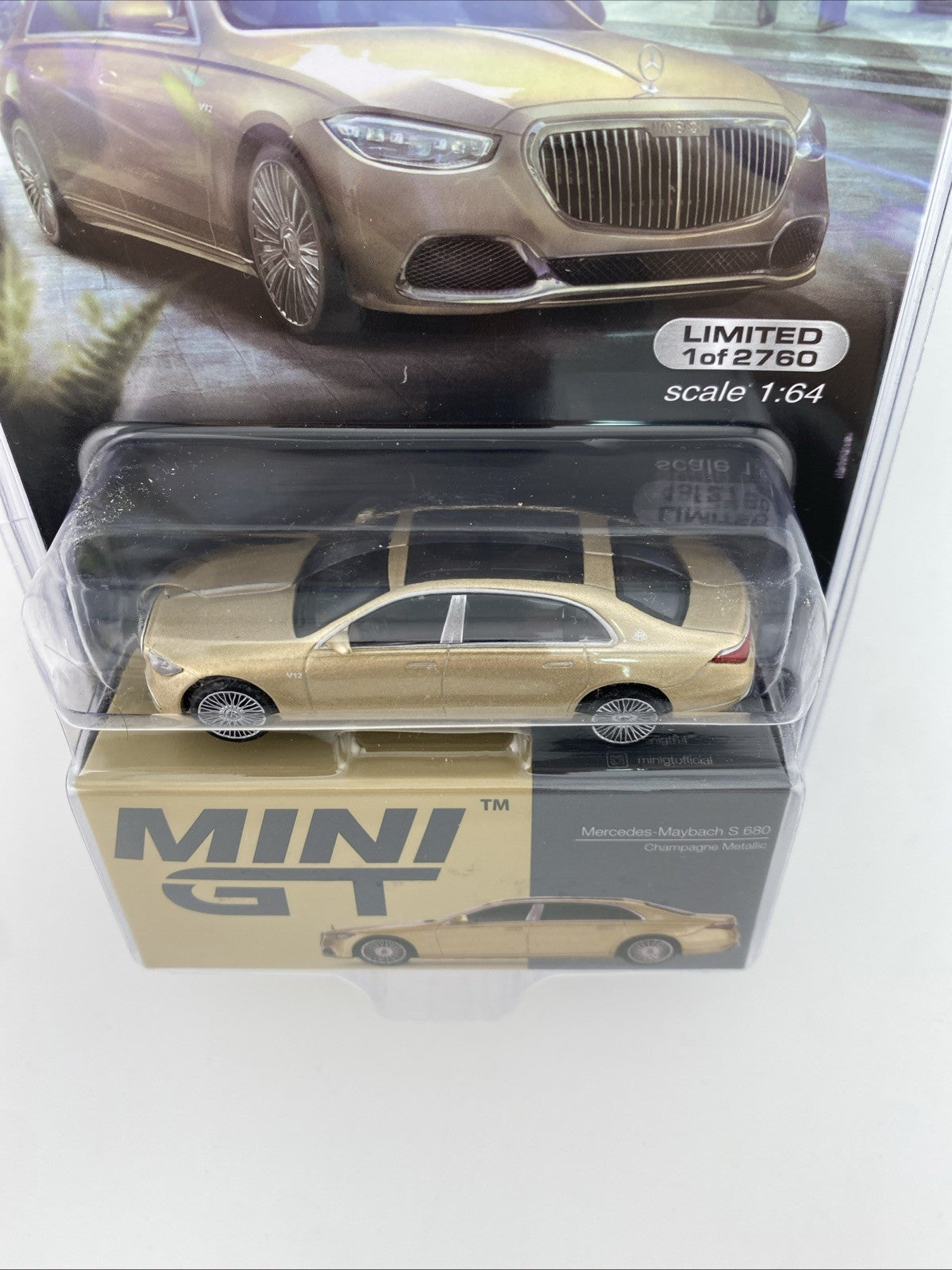 Mercedes Maybach S680 Champange Metallic   Mini GT MGT 006043