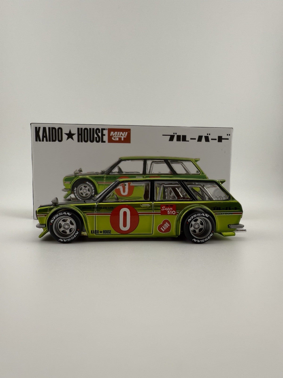Datsun 510 Wagon Kaido House 0G Flo Yellow   Kaido House KHMG_164 Open Boxes1