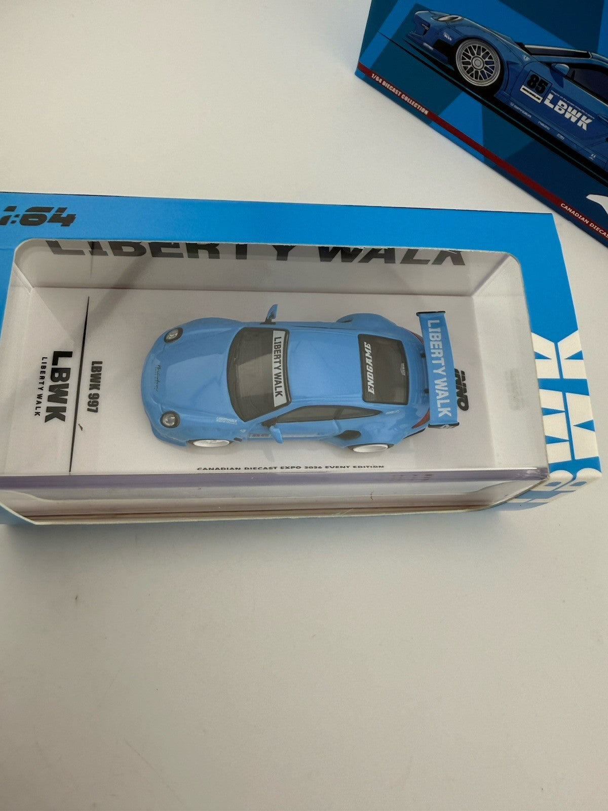 LBWK Porsche 911 997 Light Blue Canadian Diecast Expo 2026 IN64-LBWK997-CDE265