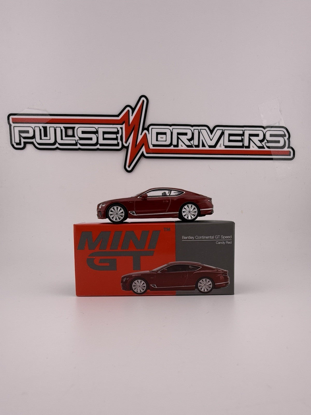 Bentley Continental GT Candy Red   Mini GT MGT 00420 Open Box0