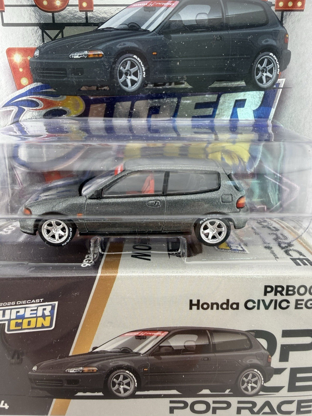 Honda Civic EG6 - Pop Race PRB002 2026 Diecast Supercon Exclusive Las Vegas Car4