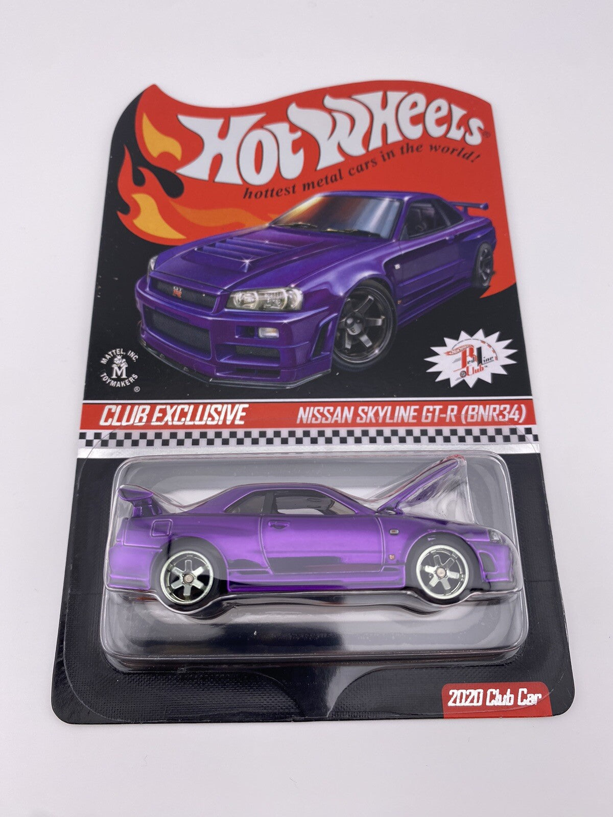 Nissan Skyline GT R (BNR34)   Purple   Hot Wheels   RLC  Spectraflame Purple / 23