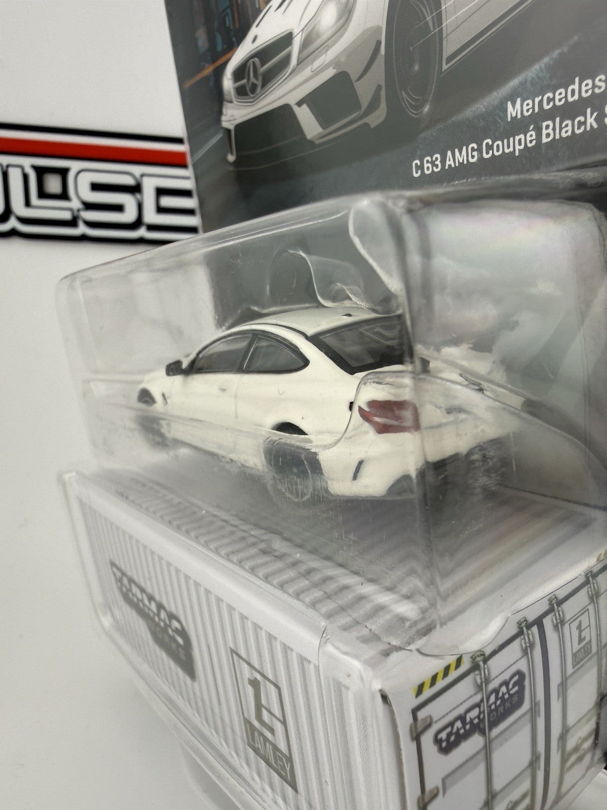 Mercedes Benz C 63 AMG Black Series White Tarmac Works T64G 009 Lamley w/ Pin4