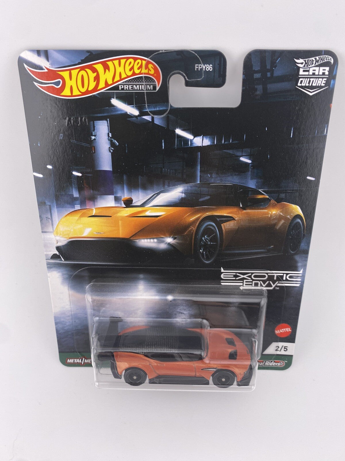 Aston Martin Vulcan Orange   Hot Wheels Car Culture Exotic Envy in Protector2