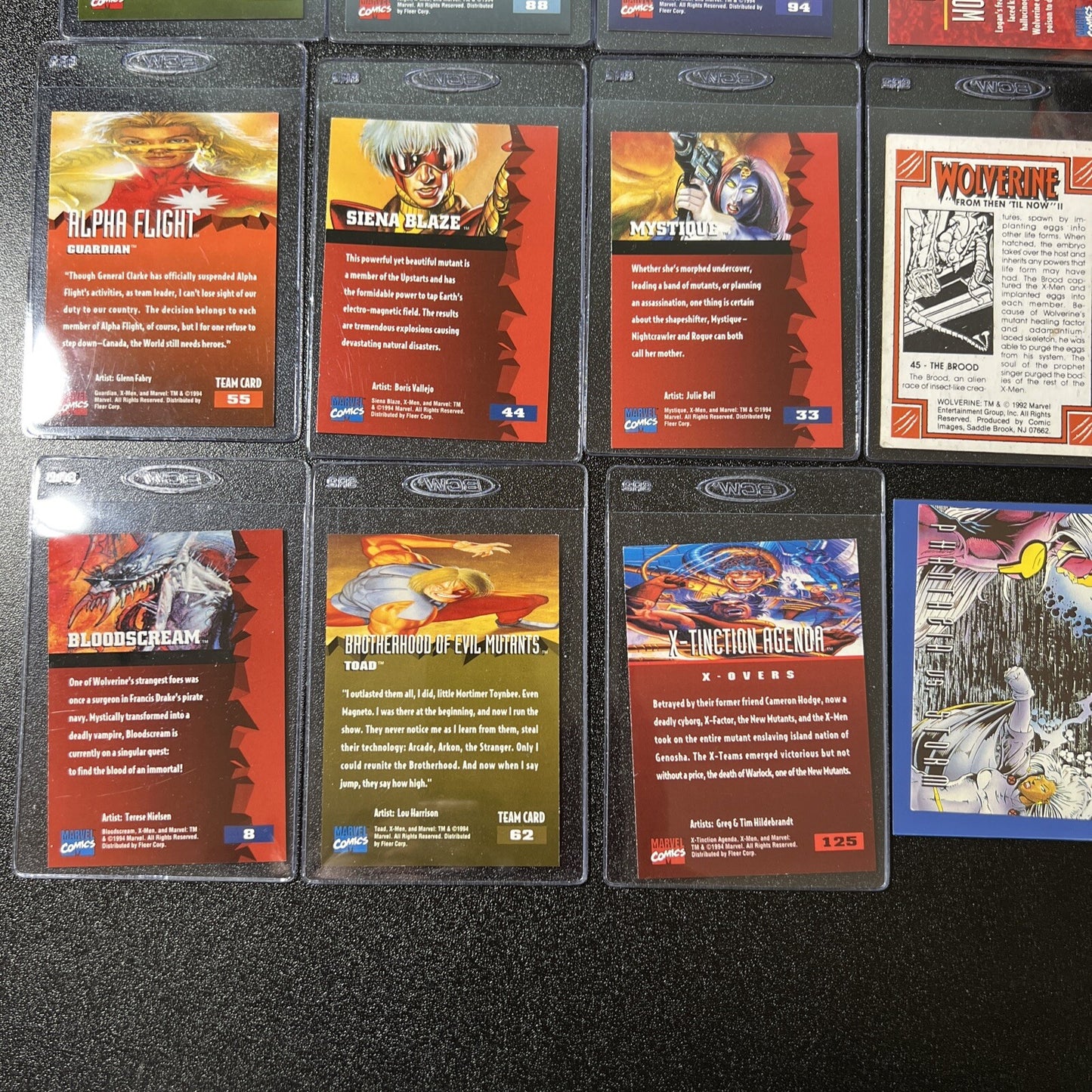 X Men 95 Fleer Ultra Trading Cards Lot of 1014