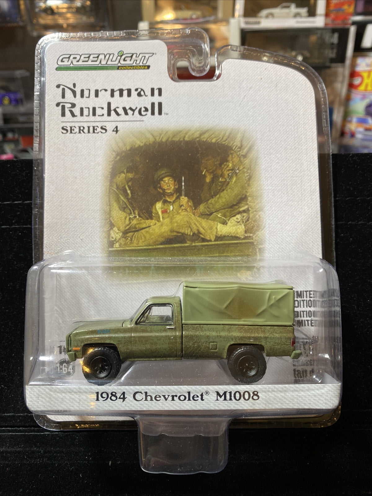 1984 Chevrolet M1008 w/ Cargo Cover Diecast 1:64 Norman Rockwell Series 41