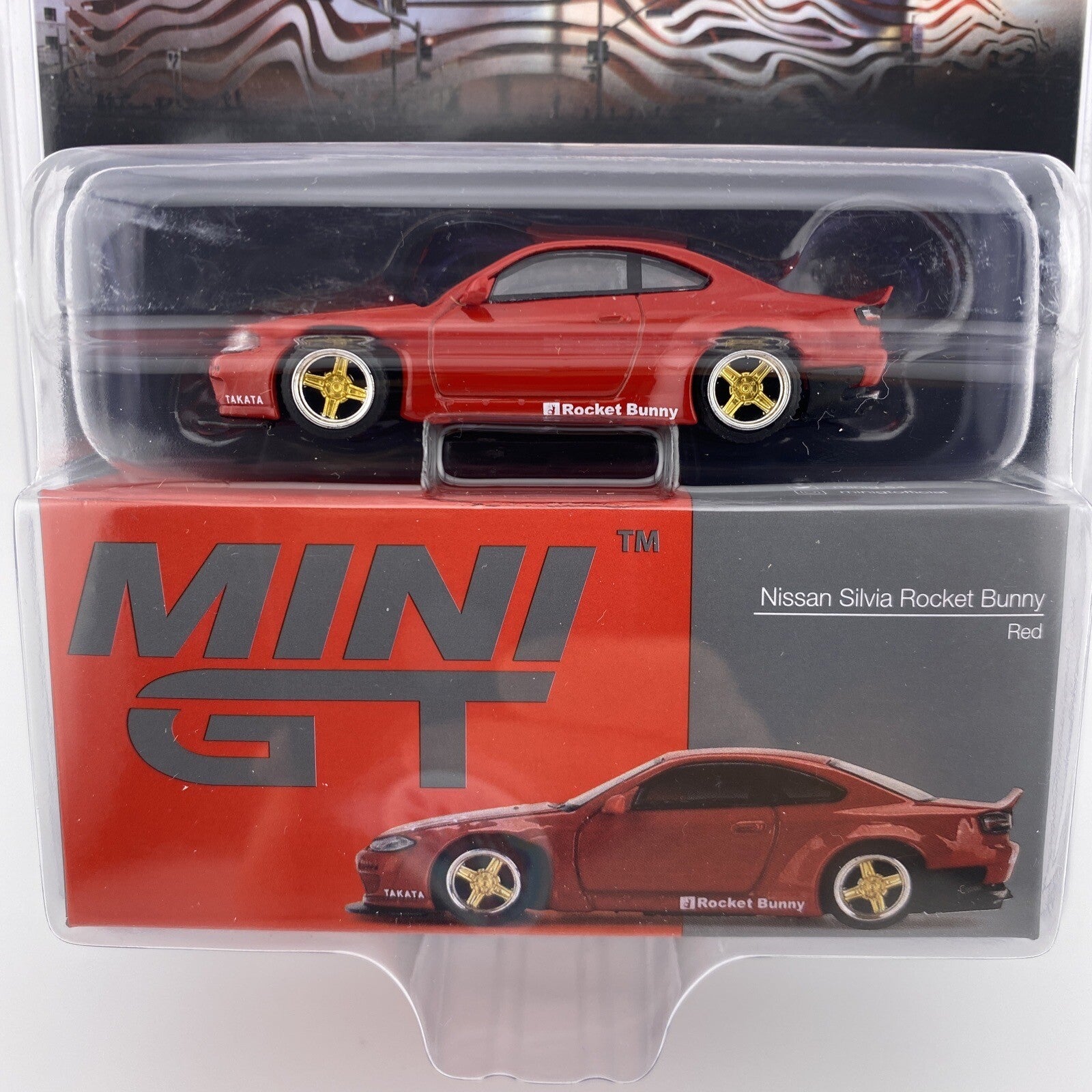 Nissan Silvia (S15) Rocket Bunny   Red   MINI GT 00527   Petersen Museum2