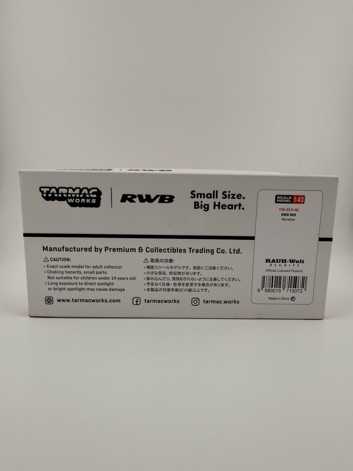 1/43   Porsche RWB 993 #8 "Morelow" Red and White "RAUH Welt BEGRIFF" T43 014 ML7