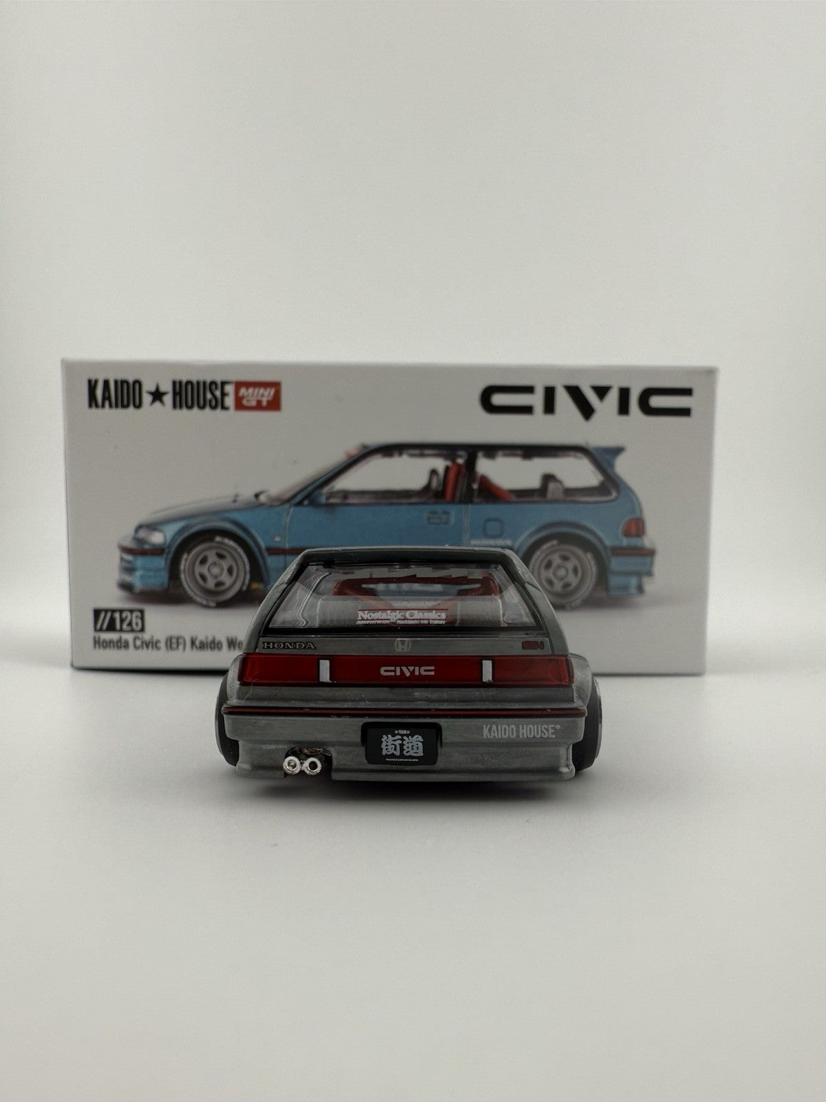 1/64 Kaido House x Mini GT Honda Civic EF Kaido Works V1 KHMG126 CHASE6