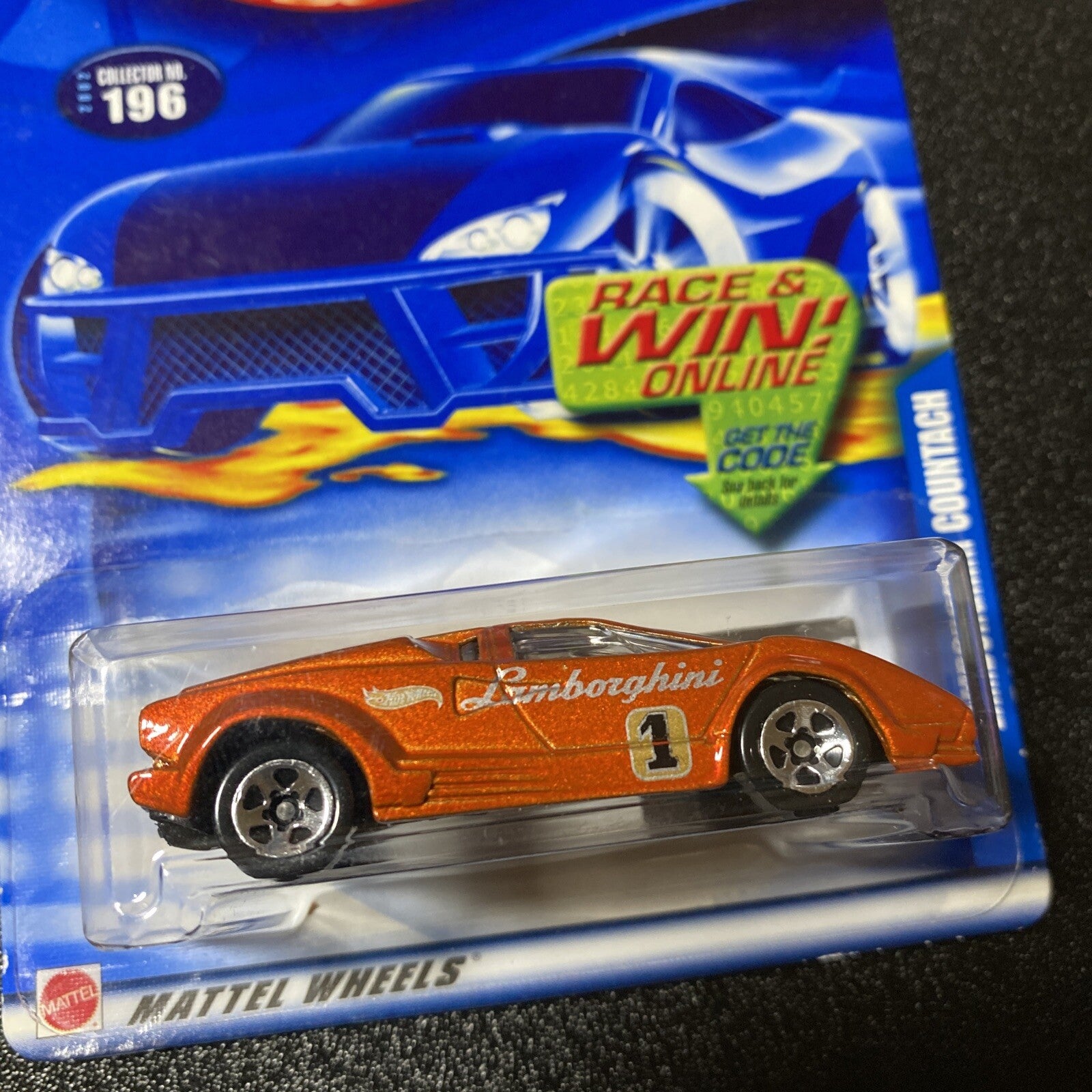 Hot Wheels 2022 collector number 196 Wheels Lamborghini Countach in Protector3