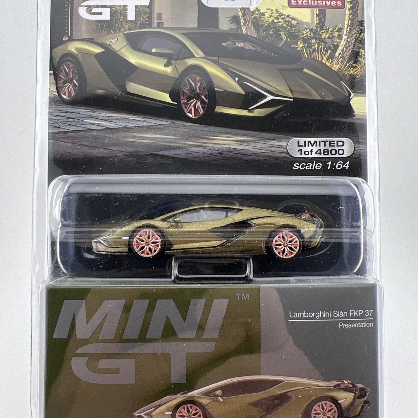 Lamborghini Sian FKP 37 Matte Green   Mini GT MGT 005291