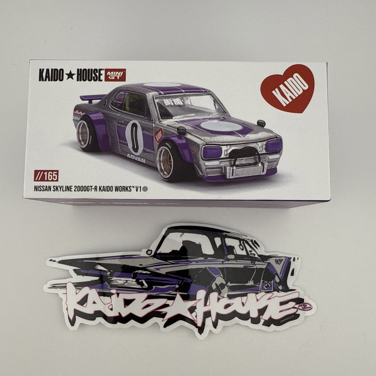 Chase   Nissan Skyline GT R (KPGC10) Kaido House   Mini GT KHMG  165 and sticker9